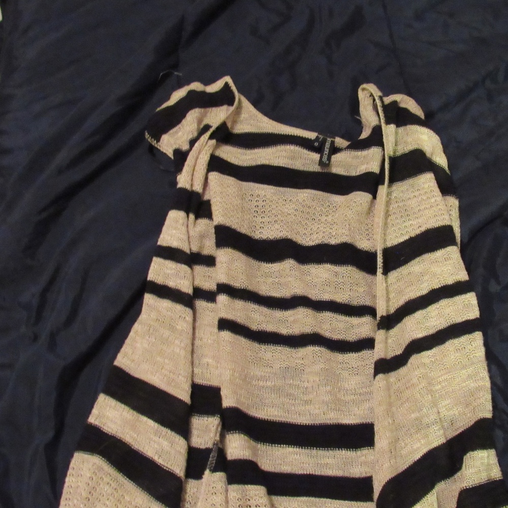 Cream and Black Vest